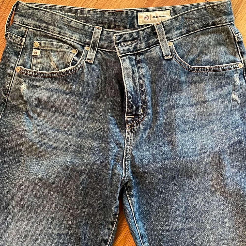 AG Adriano Goldschmeid Ex Boyfriend Slouchy Slim Jeans Size 27 EUC